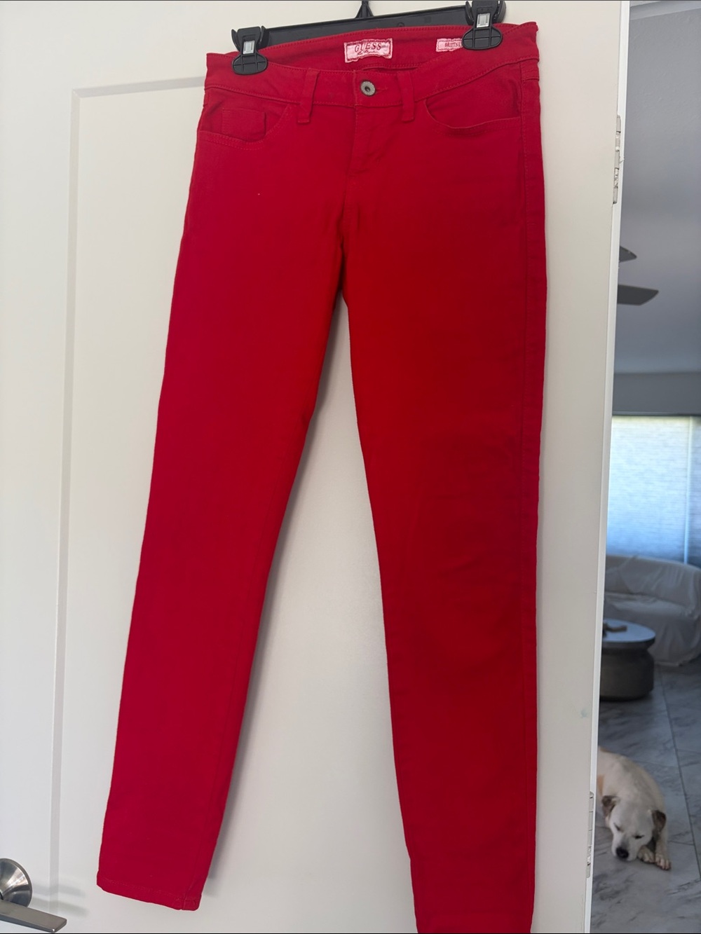 GUESS Women's Vintage Red Skinny Jeans size 27
